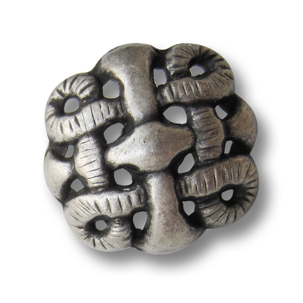 Origineller viereckig verschlungener Metall Ösen Knopf