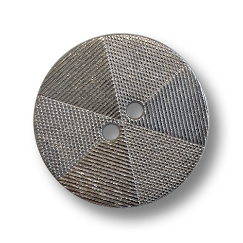 www.knopfparadies.de - 3982ch - Günstige, chromfarbene Metallknöpfe, flach mit zwei Löchern