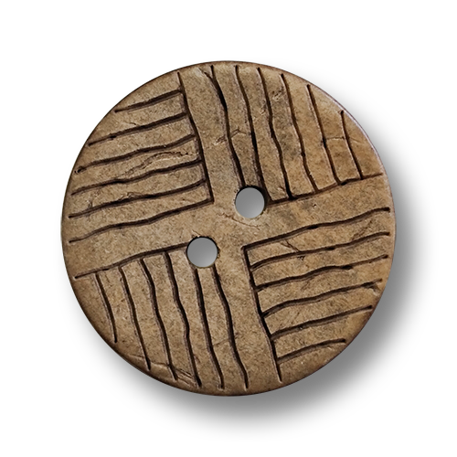 www.knopfparadies.de - 4459sn - Leichte, hübsche Kokosnussknöpfe mit zwei Löchern