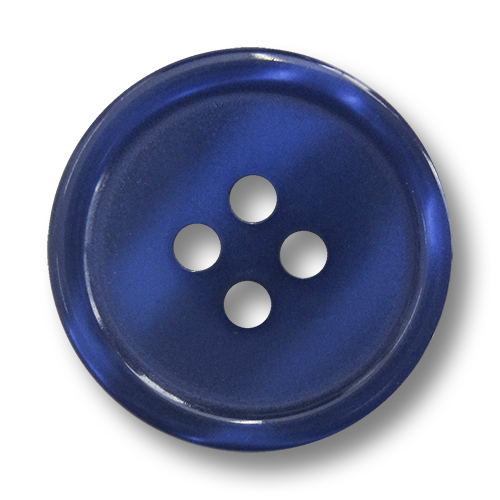 www.knopfparadies.de - 1545bl - Blau schimmernde Kunststoffknöpfe