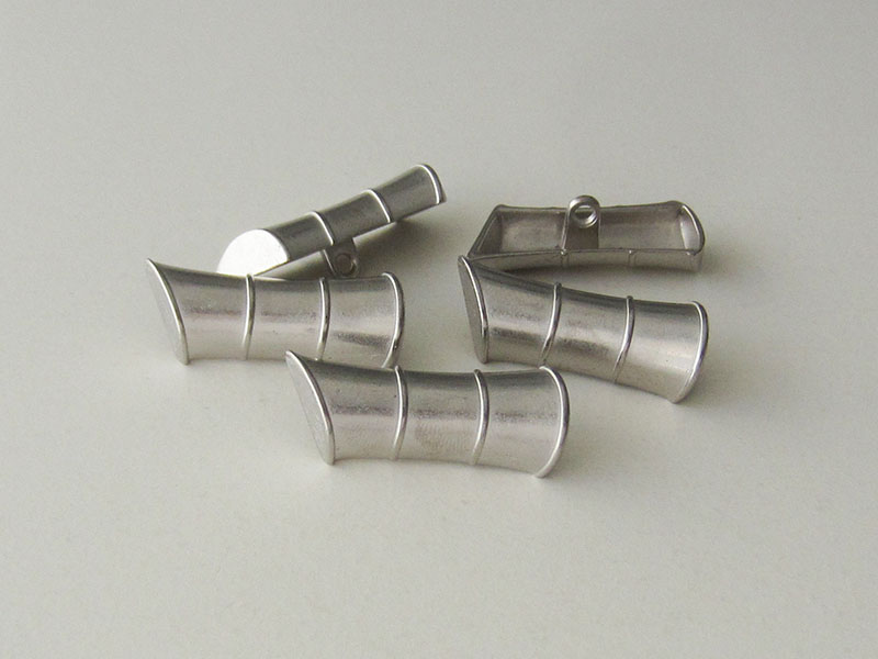 www.Knopfparadies.de - 4072si - Ausgefallene Knebelknöpfe aus Metall