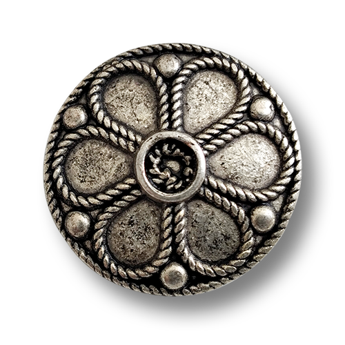 www.knopfparadies.de - 6294as - Tolle, authentische Metallknöpfe in Vintage-Look