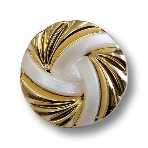 www.knopfparadies.de - 4544go - Glänzend goldfarbene, besonders elegante Kunststoffknöpfe