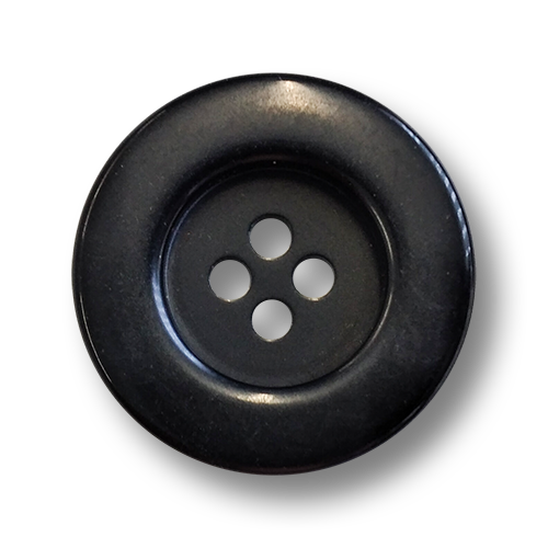 www.knopfparadies.de - 6231sc - Schwarze, schlichte Mantelknöpfe