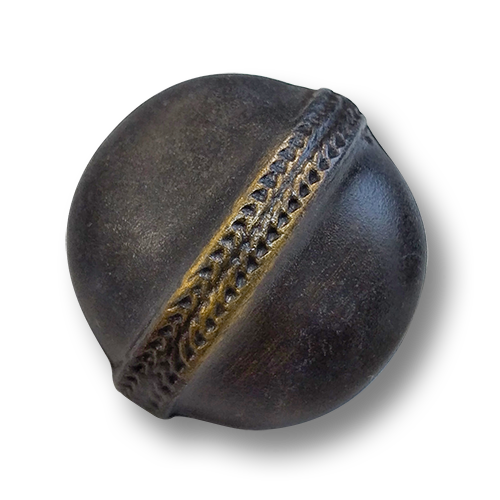 www.knopfparadies.de - 6059am - Altmessingfarbene Metallknöpfe in wunderschönem Design