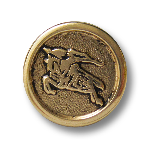 www.knopfparadies.de - 2601ag - Altgoldfarbene Metallknöpfe