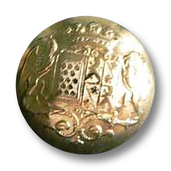 Glänzend goldfb. schöne Wappenknöpfe