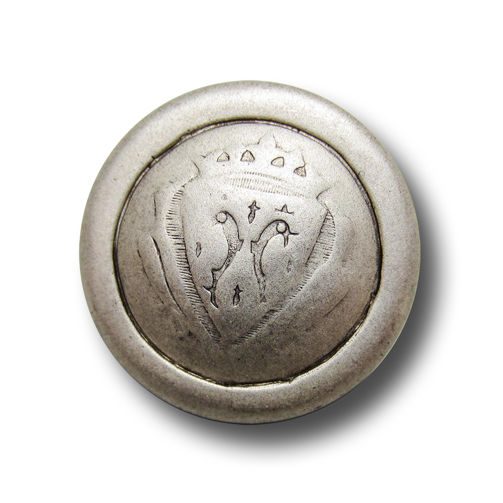 www.Knopfparadies.de - 0152si - Alt wirkende Wappenknöpfe aus Metall