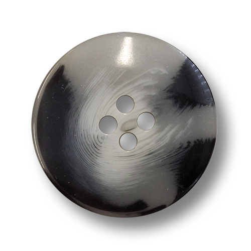 www.knopfparadies.de - 6236gr - Graue Mantelknöpfe mit vier Löchern