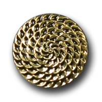 Leichter, altgoldfb. Knopf in elegantem Design