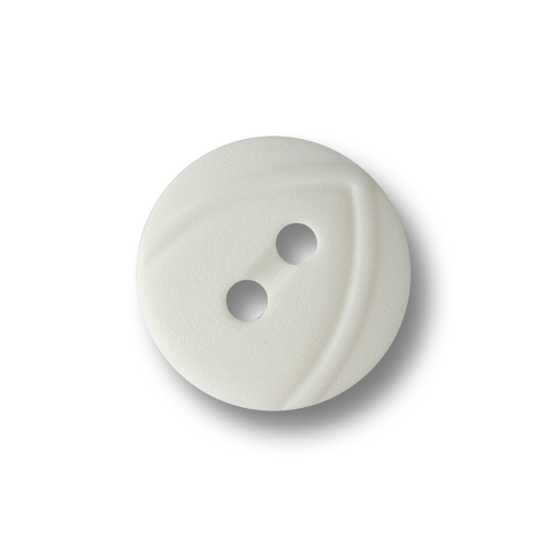 www.Knopfparadies.de - 1648we - Weiße kleine Zweiloch Kunststoffknöpfe für Blusen, etc.