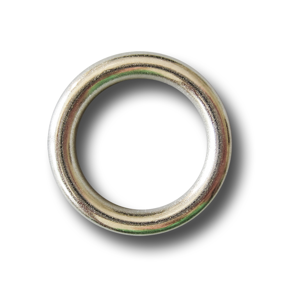 Silberfarbener Metall Ring für Schmuck, Deko & Basteln