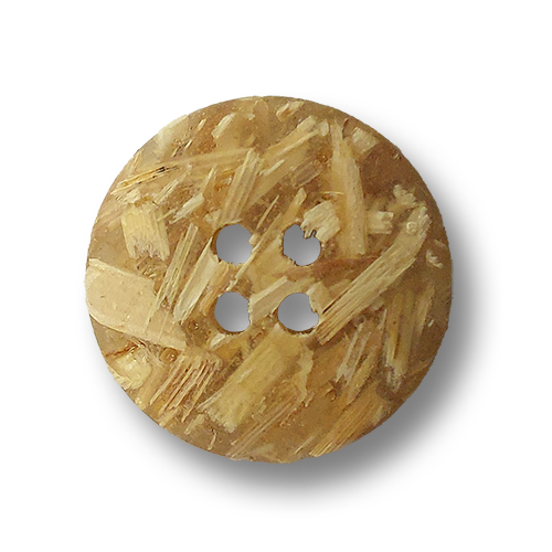www.knopfparadies.de - 0376st - Stroh-Design Knöpfe aus Kunststoff mit Stroh-Teilchen