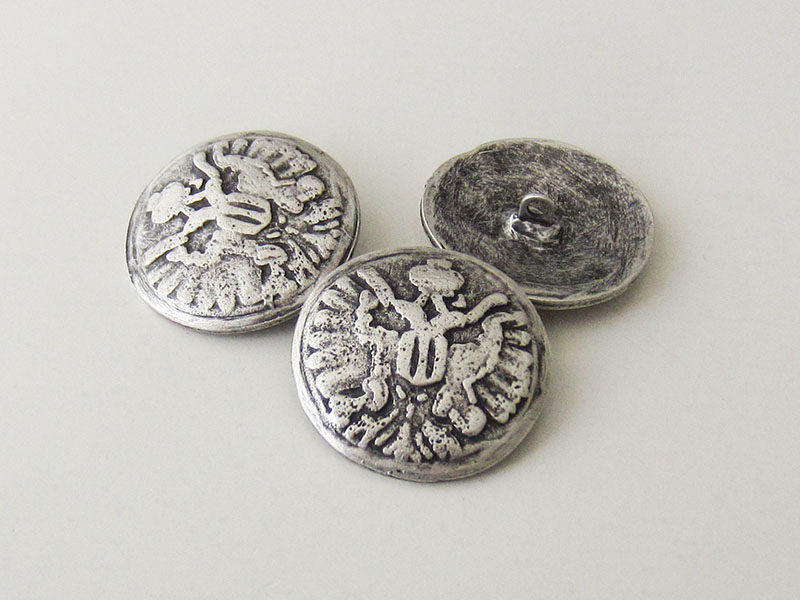 www.knopfparadies.de - 5528as - Riesige Trachtenknöpfe mit Motiv: Reichsadler (Österreich)