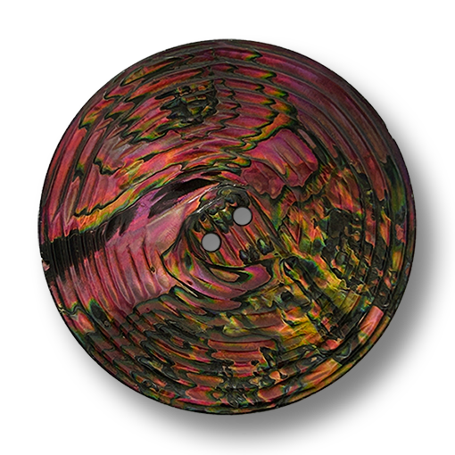 Exklusiver Abalone-Perlmutt-Knopf 44mm Vintage 60er Jahre