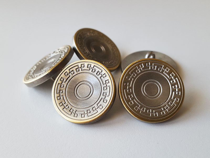 www.knopfparadies.de - 5917ms - Metallknöpfe in bicolor - günstige B-Ware