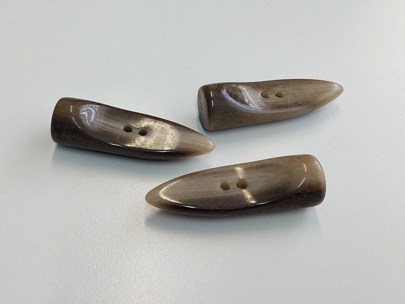 www.knopfparadies.de - 6534br - Braune Knebelknöpfe - günstigere B-WARE!