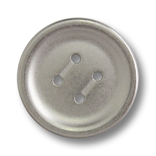 www.knopfparadies.de - 5757si - Günstige Metallknöpfe mit vier Löchern - B-WARE