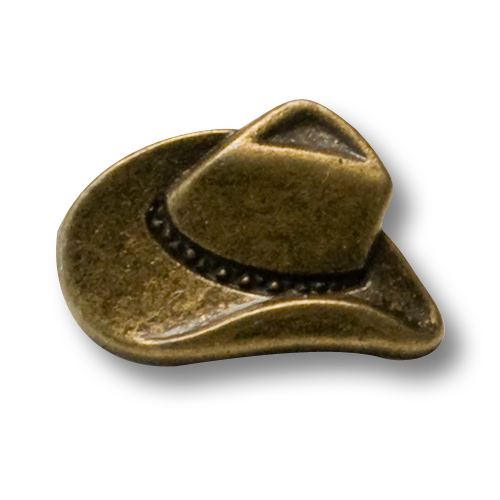 Cowboyhutknöpfe in altmessing