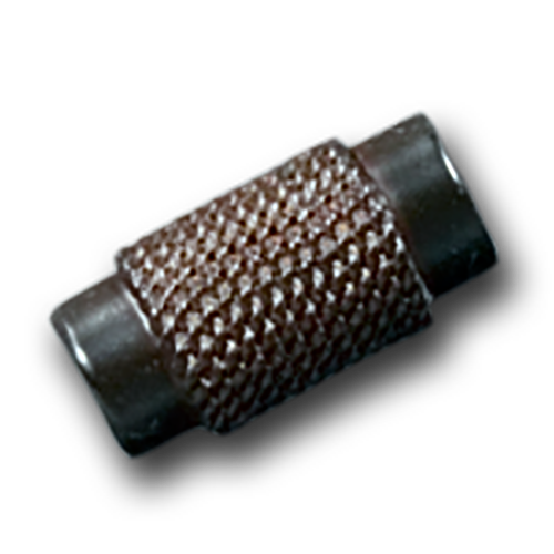 Dunkelbraune Knebelknöpfe aus Kunststoff