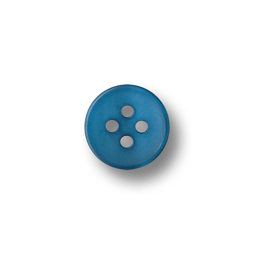 www.knopfparadies.de - 6035bl - Blaue Blusenknöpfe mit vier Löchern