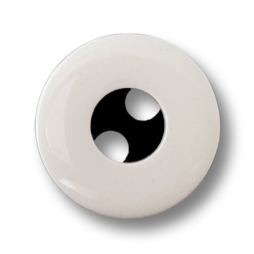 www.knopfparadies.de - 5652ws - Mantelknöpfe in minimalistischen Design, schwarz-weiß
