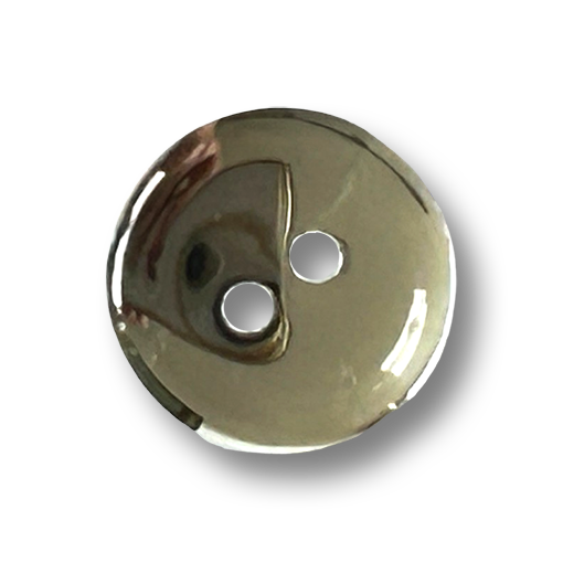 www.knopfparadies.de - k439 - Besonderer Kunststoffknopf in 13mm mit spiegelnder gewölbter Oberfläche