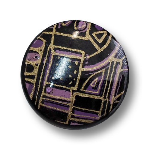 www.knopfparadies.de - 6142li - Wunderschön gemusterte Designerknöpfe aus Kunststoff