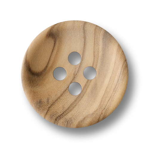 www.knopfparadies.de - 5450ho - Zeitlose Holzknöpfe mit natürlicher Maserung