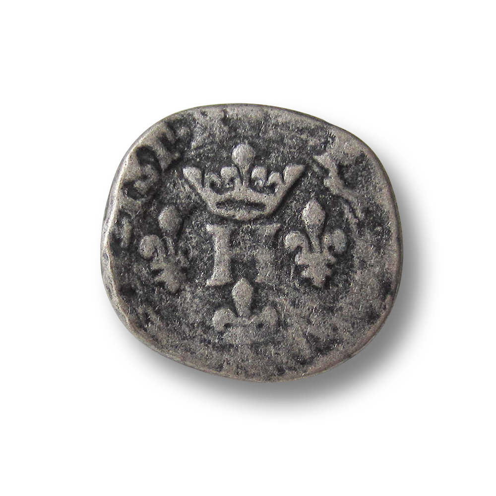 www.knopfparadies.de - 1192as - Metallknöpfe wie alte Münzen