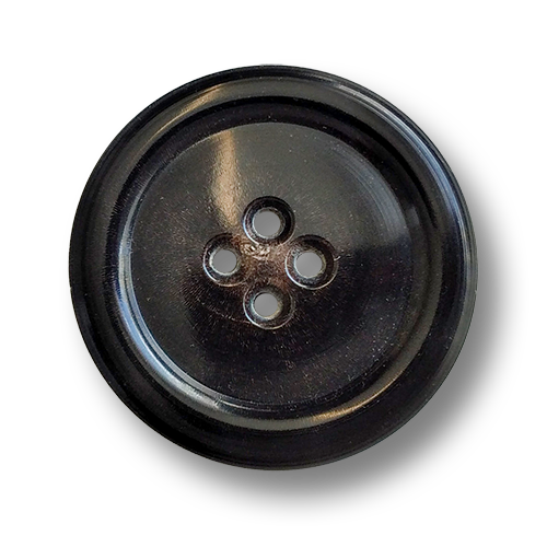 www.knopfparadies.de - 6905bf - Echt alte Büffelhornknöpfe mit vier Knopflöchern