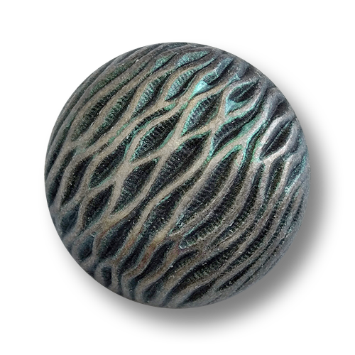 www.knopfparadies.de - 4643gn - Grün-Silberfarbene Metallknöpfe