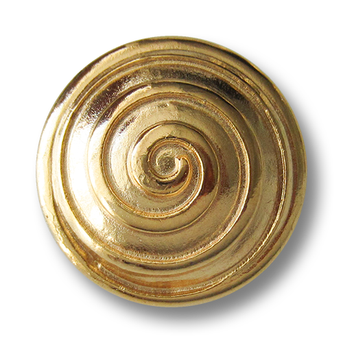 www.Knopfparadies.de - 2270gg - Goldene Metallknöpfe mit Spirale