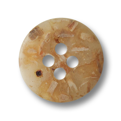 www.knopfparadies.de - 5897br - Hübsche Kunststoffknöpfe mit Holzeinschlüssen