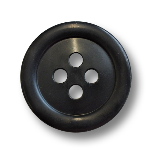 www.knopfparadies.de - 4534sc - Schwarze Kunststoffknöpfe - günstige B-WARE!