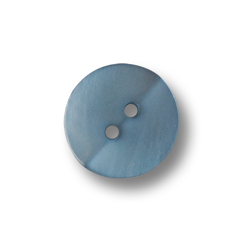 www.Knopfparadies.de - 3360bl - Blau schimmernde Kunststoffknöpfe für Blusen