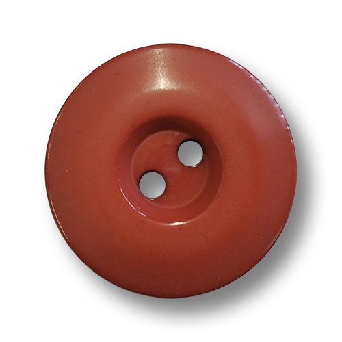 www.knopfparadies.de - 6098rb - Rotbraune Kunststoffknöpfe mit zwei Löchern