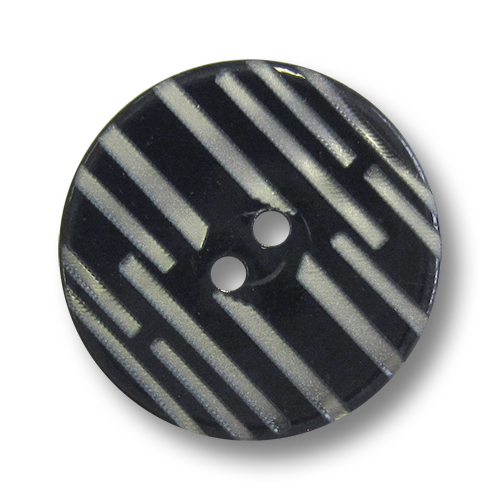 Hübscher blau-weißer Knopf