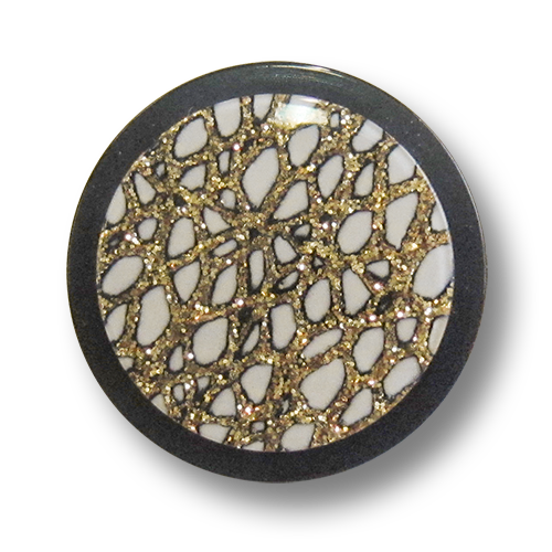 www.knopfparadies.de - 0458gs - Ausgefallen schöne Glitzerknöpfe