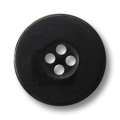 www.knopfparadies.de - 1457sc - Schwarze Vierlochknöpfe aus Kunststoff