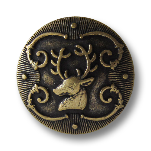 www.knopfparadies.de - 1476am - Umwerfende Trachtenknöpfe mit Hirsch Motiv