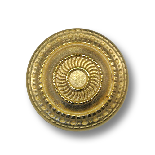 Hübsche matt goldfarbene Ornament Ösen Metallknöpfe wie Stuck Rosette