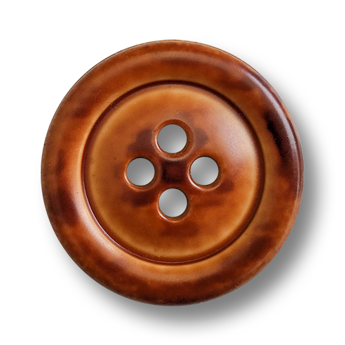 www.knopfparadies.de - 6167br - Braune Kunststoffknöpfe - B-WARE!