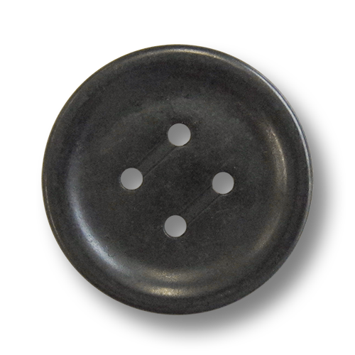 www.knopfparadies.de - 5757an - Anthrazitfarbene Metallknöpfe mit vier Löchern