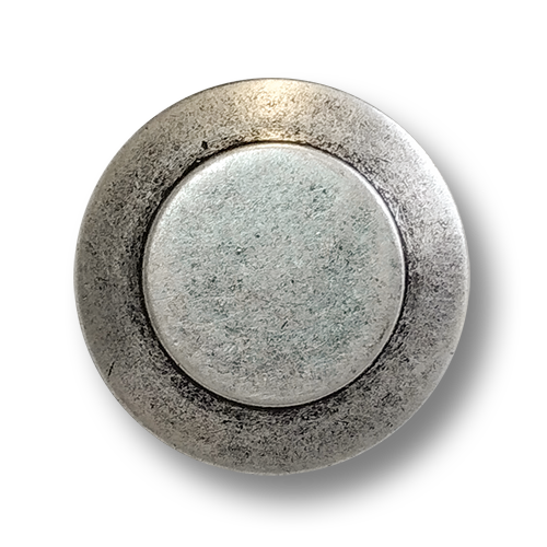 www.knopfparadies.de - 6638as - Altsilberfarbene Metallknöpfe mit Öse