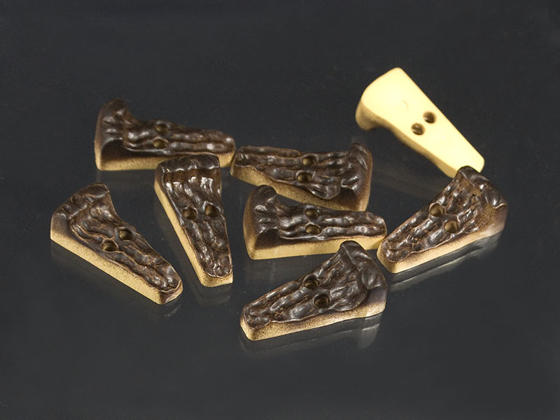 Knopf in Hirschhorn Optik - Stumpen