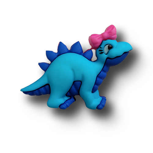 www.knopfparadies.de - 6174st - Zuckersüße kleine Kinderknöpfe: Dino / Stegoosaurier