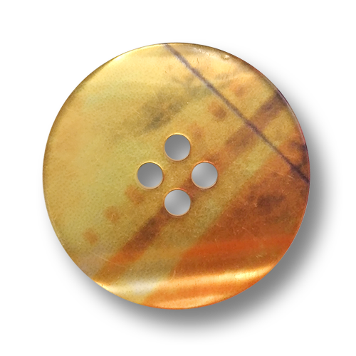 www.knopfparadies.de - 2062or - Orange und gelb schimmernde, modern gemusterte Kunststoffknöpfe