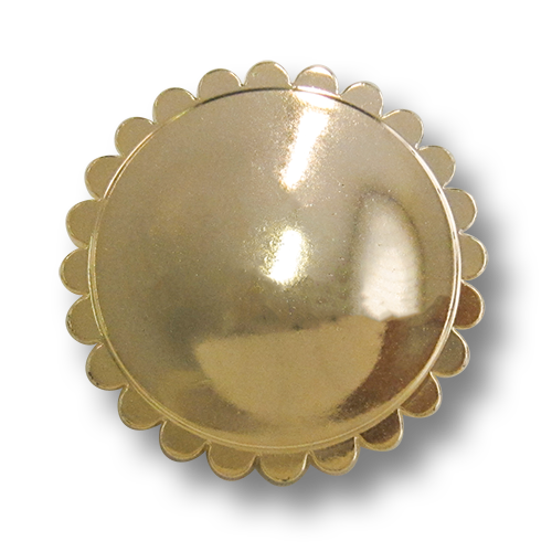 www.knopfparadies.de - 3194gg - Glänzend goldfarbene Kunststoffknöpfe