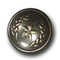 Altmessingfarbene Metallknöpfe mit Stern